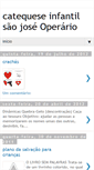 Mobile Screenshot of catequeseinfantilsaojose.blogspot.com