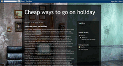 Desktop Screenshot of cheapwaystotravel.blogspot.com