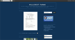 Desktop Screenshot of hillcrestfarms.blogspot.com