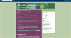 Desktop Screenshot of misskendallshouse.blogspot.com