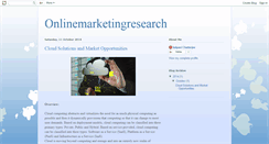 Desktop Screenshot of onlinemarketingresearch.blogspot.com