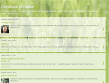 Tablet Screenshot of devotionstodalton.blogspot.com