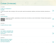 Tablet Screenshot of coisaslivrescas.blogspot.com