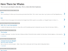 Tablet Screenshot of heretherebewhales.blogspot.com