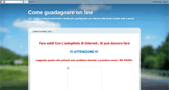 Desktop Screenshot of guadagnareonline-2008.blogspot.com