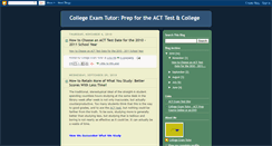 Desktop Screenshot of collegeexamtutor.blogspot.com