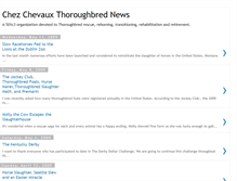 Tablet Screenshot of chezchevauxthoroughbrednews.blogspot.com