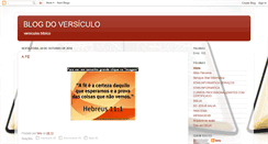 Desktop Screenshot of blogdoversiculo.blogspot.com