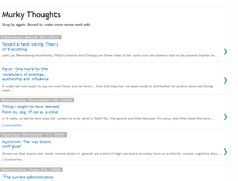 Tablet Screenshot of murkythoughts.blogspot.com