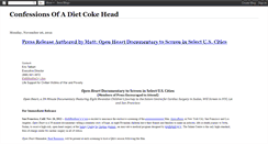 Desktop Screenshot of confessionsofadietcokehead.blogspot.com