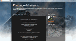 Desktop Screenshot of elmundodelsilencio-anna.blogspot.com