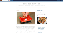 Desktop Screenshot of foodfrthought.blogspot.com