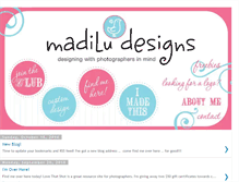 Tablet Screenshot of madiludesigns.blogspot.com