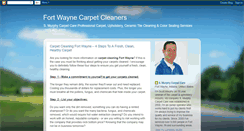 Desktop Screenshot of fortwaynecarpetcleaners.blogspot.com