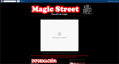 Desktop Screenshot of magic-street.blogspot.com