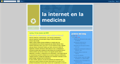 Desktop Screenshot of medicinaeninternet.blogspot.com