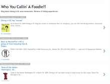 Tablet Screenshot of diningindc.blogspot.com
