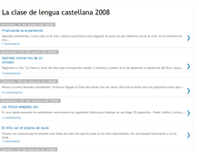 Tablet Screenshot of laclasedelenguacastellana2008.blogspot.com