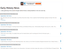 Tablet Screenshot of earlyhistorynews.blogspot.com