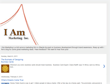 Tablet Screenshot of iammarketinginc.blogspot.com