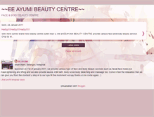 Tablet Screenshot of eeayumibeauty.blogspot.com