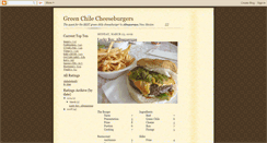 Desktop Screenshot of greenchilecheeseburger.blogspot.com