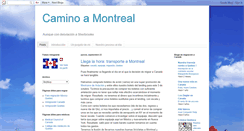 Desktop Screenshot of caminoamontreal.blogspot.com