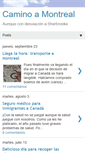 Mobile Screenshot of caminoamontreal.blogspot.com