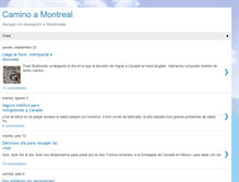 Tablet Screenshot of caminoamontreal.blogspot.com