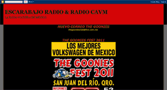 Desktop Screenshot of escarabajoradio.blogspot.com