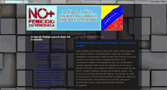 Desktop Screenshot of femicidiovzla.blogspot.com