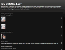 Tablet Screenshot of new-art-tatoo-body.blogspot.com