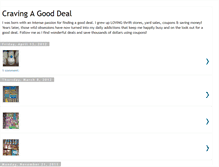 Tablet Screenshot of cravingagooddeal.blogspot.com