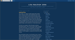 Desktop Screenshot of lisaraleigh2006.blogspot.com