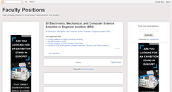 Desktop Screenshot of facultypositions.blogspot.com