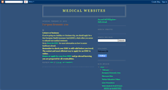 Desktop Screenshot of medicalwebsites.blogspot.com