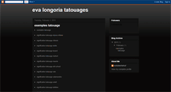 Desktop Screenshot of evalongoria-tatouagess.blogspot.com