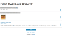 Tablet Screenshot of forextradingandeducation.blogspot.com