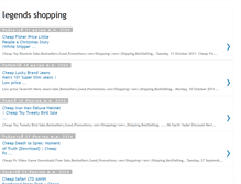 Tablet Screenshot of legends-shopping-guide-review.blogspot.com
