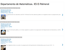 Tablet Screenshot of palmeralmatematicas.blogspot.com