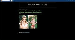 Desktop Screenshot of hayden-panettiere-bio.blogspot.com