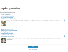 Tablet Screenshot of hayden-panettiere-bio.blogspot.com