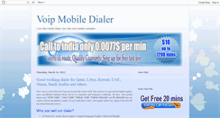 Desktop Screenshot of mobiledialervoip.blogspot.com