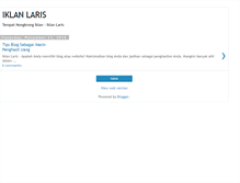 Tablet Screenshot of iklanlaris.blogspot.com