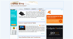 Desktop Screenshot of laptopgadgets.blogspot.com