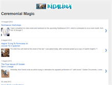 Tablet Screenshot of ceremonial-magic.blogspot.com