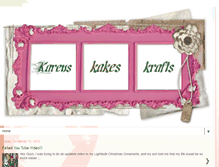 Tablet Screenshot of karens-kakes-krafts.blogspot.com