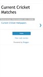 Mobile Screenshot of currentcricketmatches.blogspot.com