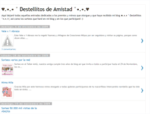 Tablet Screenshot of destellitosdeamistad.blogspot.com