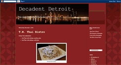 Desktop Screenshot of decadentdetroit.blogspot.com
